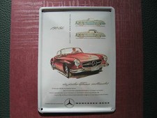 Mercedes Benz 190SL Blechschild Neu original Mercedes Merchandise Sammlerst&uuml;ck
