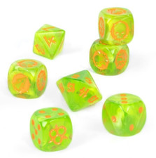 NURGLE TEAM BLOOD BOWL DICE 2021 40K WARHAMMER AGE OF SIGMAR USED