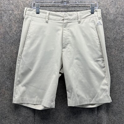 Adidas Shorts Men 30 White Chino Outdoors Casual Pocket Flat