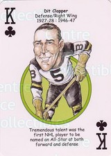 2018 Boston Bruins Heroes Playing Card #39 Dit Clapper