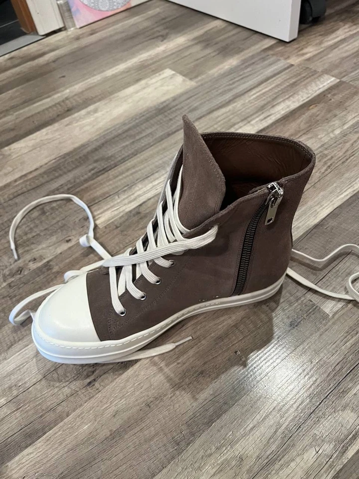 Rick Owens Ramones Suede Brown - Image 4 of 4