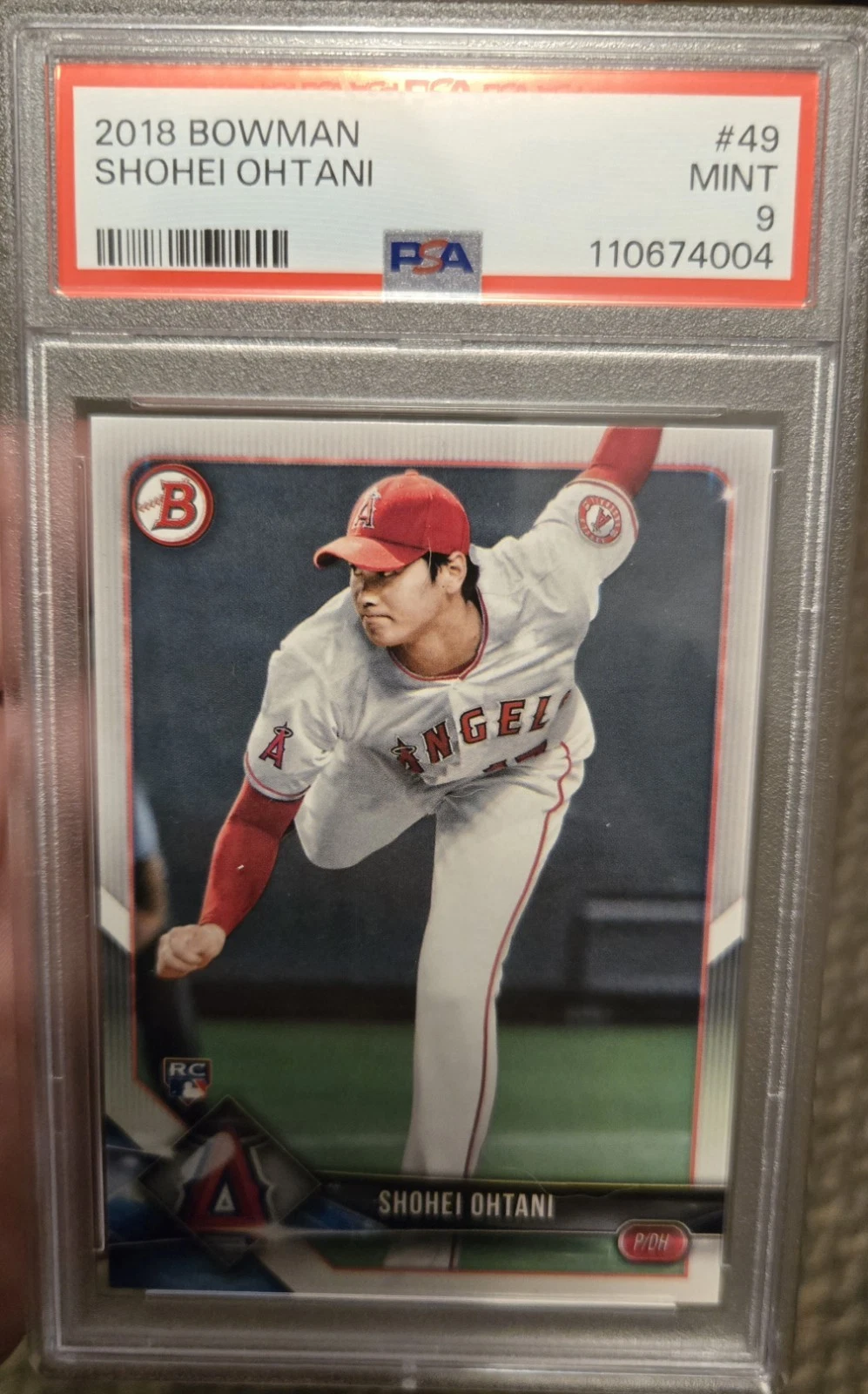 Deal for Shohei Ohtani 2018 Bowman #49 PSA 9 Mint Rookie Card RC