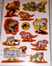 Jurassic World  Dinosaurs Stickers Sheet AGC Scrapbooking
