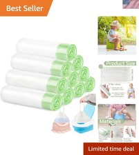 Lightweight Disposable Potty Liners for Kids  Pets - 200 Count Drawstring Bags