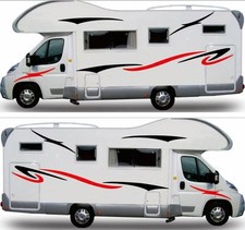 New Caravan Travel Trailer Camper Van Stripes Graphics Kit Decals Car Stickers