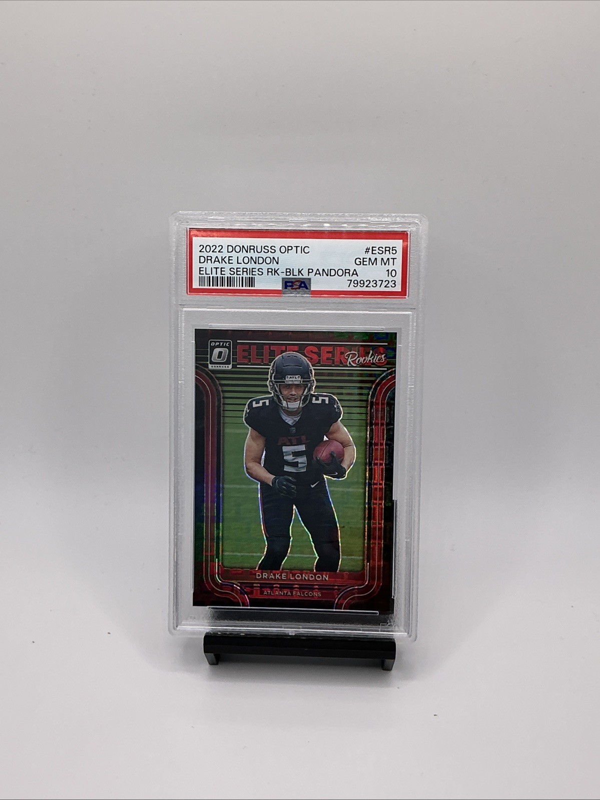 2022 DONRUSS OPTIC DRAKE LONDON ELITE SERIES RK-BLK PANDORA /25 PSA 10