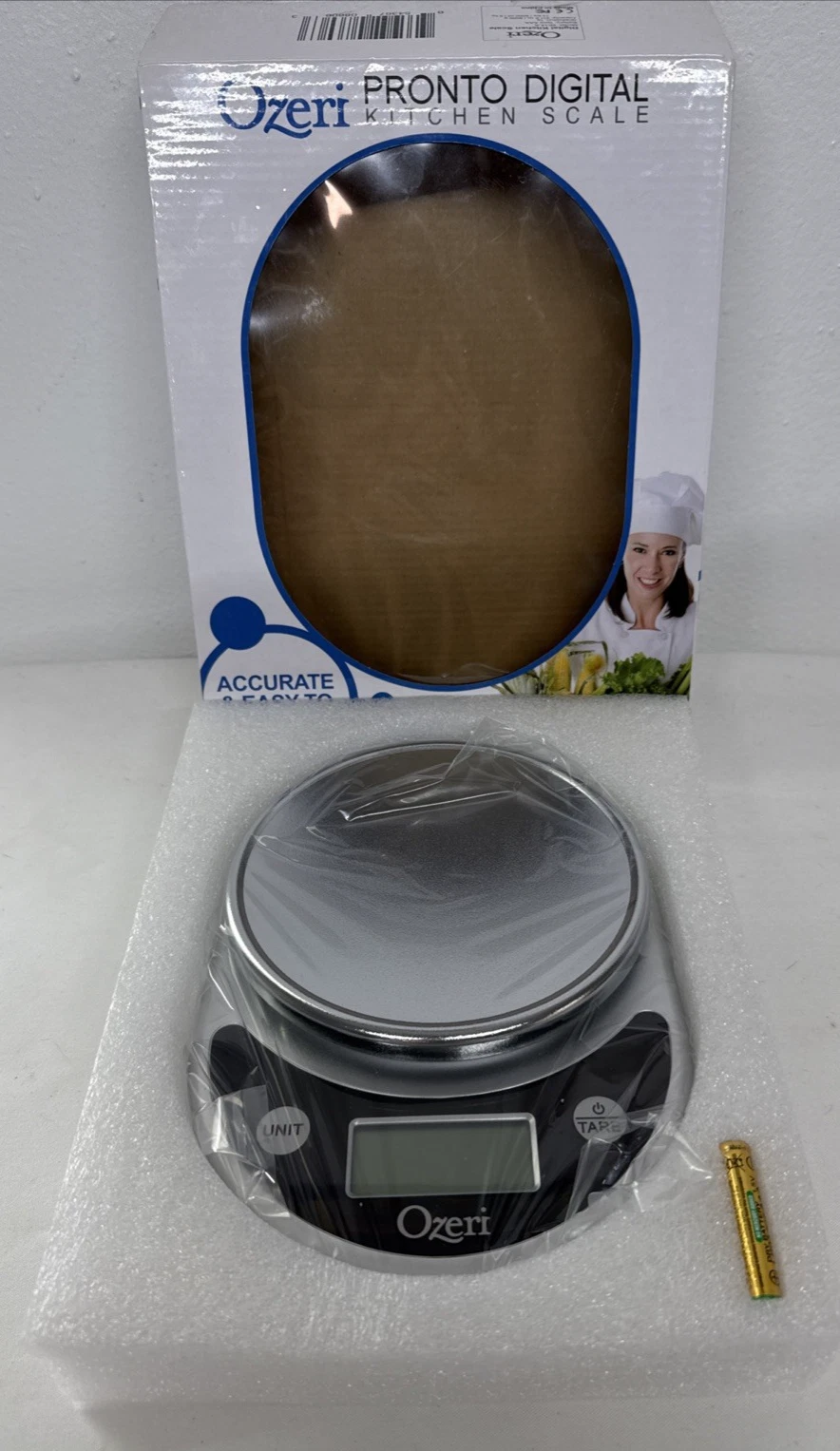 Kitchen Food Scale Ozeri ZK14-B Pronto Digital Multifunction Oz /Grams Sealed