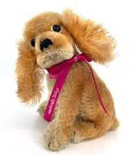 Steiff Revue Susi 1960s Cocker Spaniel Dog Mohair Squeaker 17cm 7in no ID Vtg
