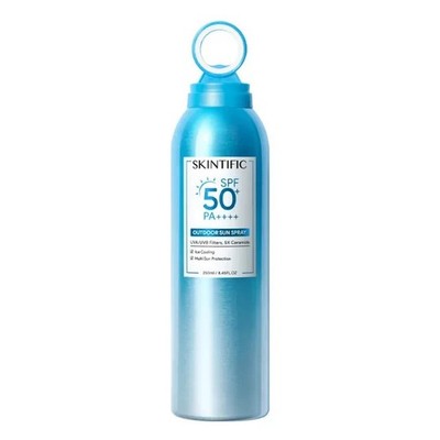 SKINTIFIC Outdoor Sun Spray Sonnenschutznebel LSF50+ PA++++ UVA & UVB täglich...