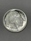 1 OZ LIBERTY SILVER BUFFALO ROUND COIN .999 FINE SILVER