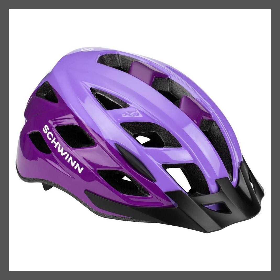 Kids Cycling Helmet 8-14 YR Purple Schwinn Dash Purple/Lavender