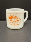 Vtg Federal Milk Glass Pumpkin Show Circleville Ohio Advertising Mug Halloween