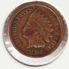 US Rare Old West 1896 Indian Head Penny Coin American Collection Shield Cent USA