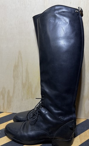 ARIAT Heritage Contour Field Zip Riding Boots Full Leather TALL 55001 Womens 10