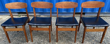 Vintage Retro Mid Century 4 Dining Chairs MCM 1960 1970 Fast FREE UK Delivery 🚚