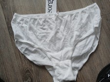 Girls white cotton briefs 13 - 14 George