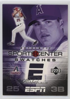2005 Upper Deck ESPN Sportscenter Swatches Troy Glaus #GU-TG 0q3