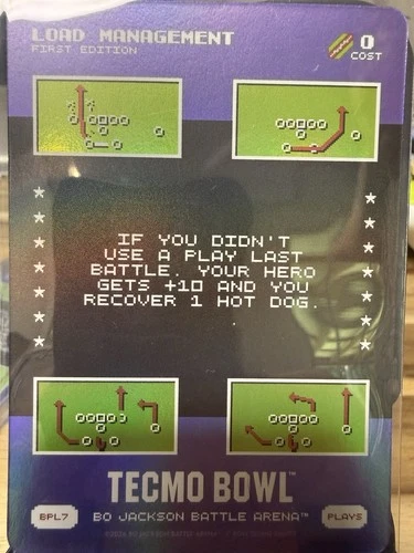 2026 Bo Jackson Battle Arena TECMO BOWL Battlefoil Load Management BPL7 - SSP