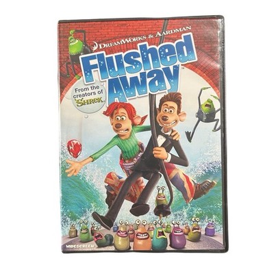 Flushed Away (DVD, 2006) Dreamworks Aardman Animated Cartoon Movie