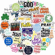 300PCS Inspirational Christian Jesus Bible Verse Stickers, Christian Gifts