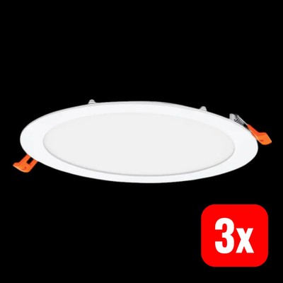 OSRAM Downlight Slim 225mm 22W 6500K Panel Einbauleuchte LED Deckenlampe 3 STÜCK