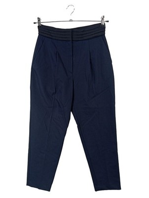SANDRO High-Waist Hose Damen Hose Gr. DE 36 dunkelblau Casual-Look