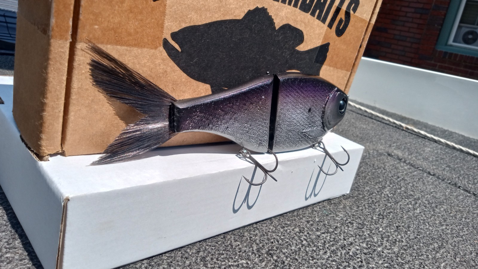 CLUTCH THE BOSS GLIDE SWIMBAIT 9" 4 OZ {SHADOW SHAD} BRAND NEW 🔥 clutch,kgb,etc - Image 7