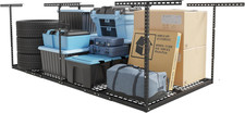FLEXIMOUNTS 4X8 Overhead Garage Storage Rack, Adjustable Organization System, He