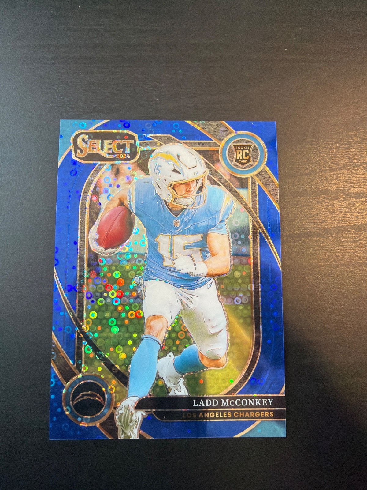 2024 Select Ladd McConkey (RC) Blue Disco Prizm #268 /25