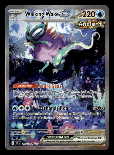 Walking Wake ex - SIR SV05: Temporal Forces 205/162 NM Pokémon TCG