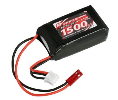 Robitronic - LiPo 2s 7.4v RX 1500mAh BEC AAA Hump 55x32x24mm 64gr