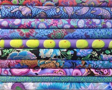 Kaffe Fassett COOL Fat Quarter Bundle Set Free Spirit 100 Cotton 10 Fabrics