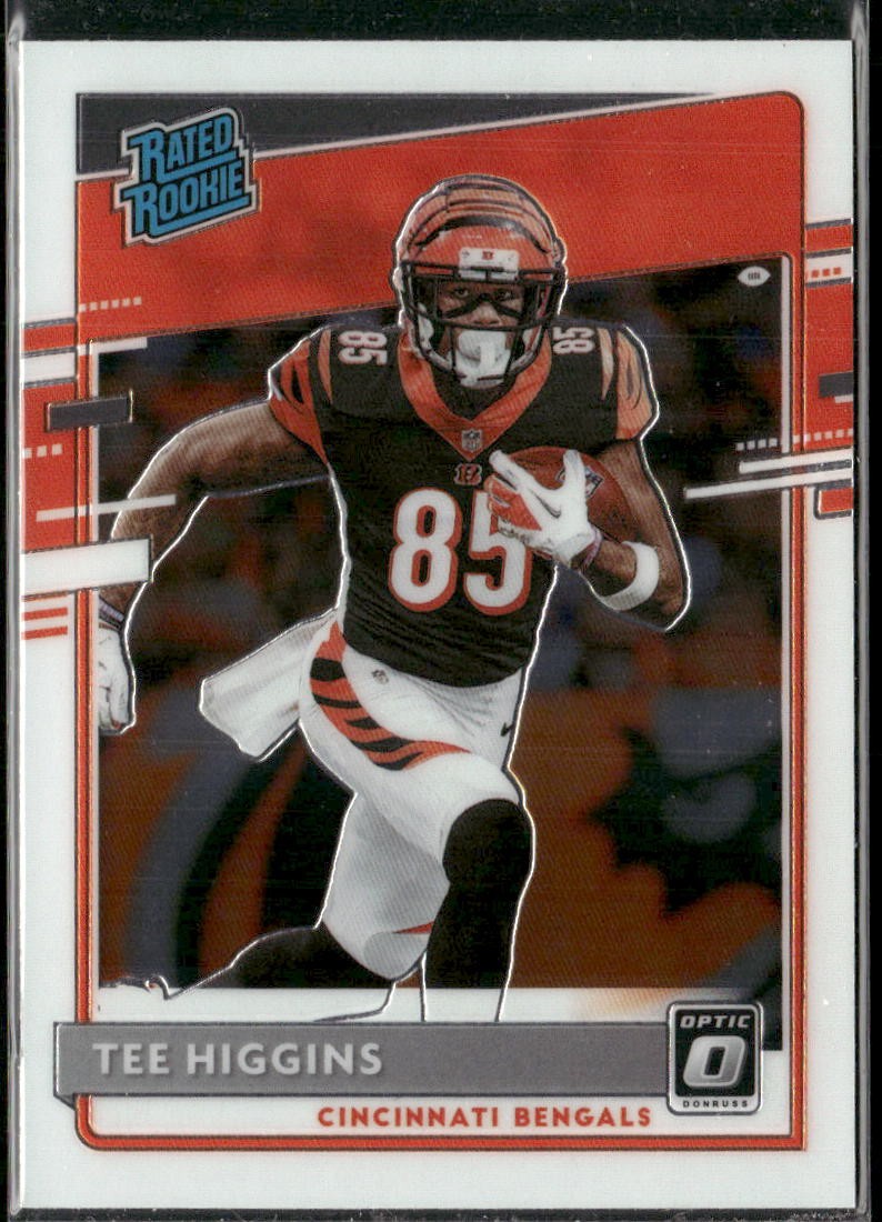 2020 Donruss Optic #160 Tee Higgins Rated Rookie Card RC Bengals