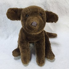 Chocolate Labrador Dog Floppy Plush Soft Brown Puppy Stuffed Animal 16"