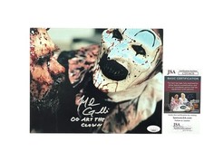 Art The Clown Signed 8x10 Photo Mike Giannelli All Hallows' Eve Terrifier JSA 🔪