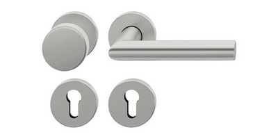 FSB Rosettengarnitur 12 1076 Aluminium 0105 rund PZ DIN links / rechts flach D/K