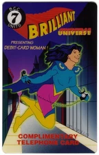 7u Debit-Card Woman (Brilliant Universe) (AmeriVox) JUMBO 9/93 Phone Card