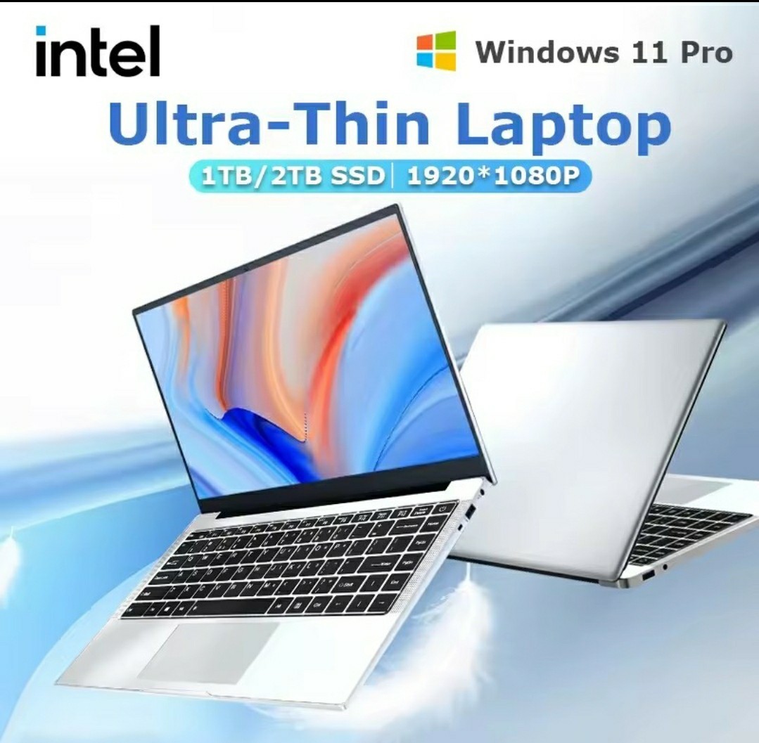 14.1" Ultra Slim Windows 11 Pro Laptop Computer Intel Atom A3950 12GB Ram 256GB