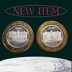 2 Tokens $10 Bellagio Hotel & Casino .999 Silver Casino Token 2000 and 2003