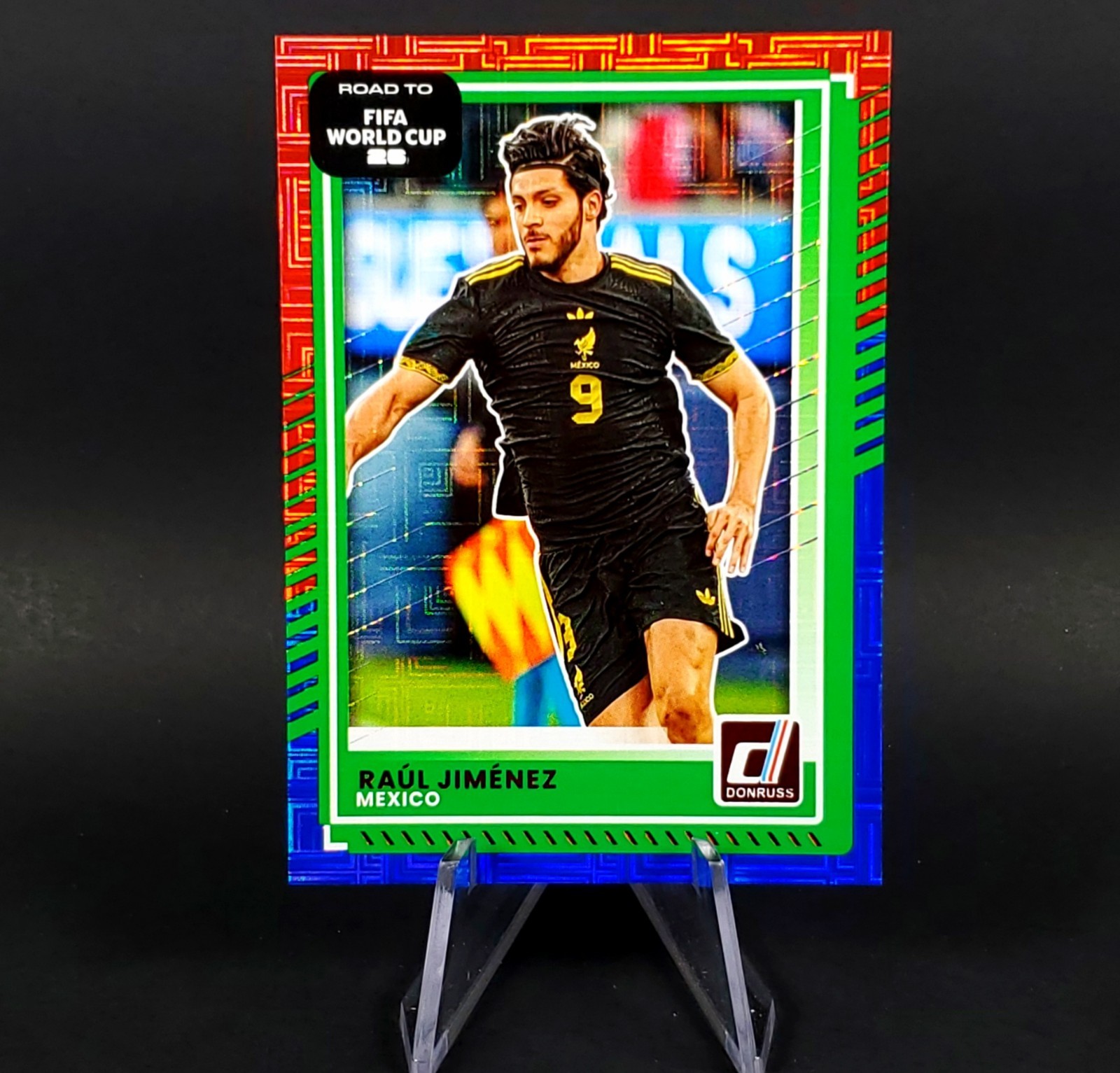 Raul Jimenez SP 2025-26 Panini Donruss World Cup Mexico Red & Blue Maze Costco