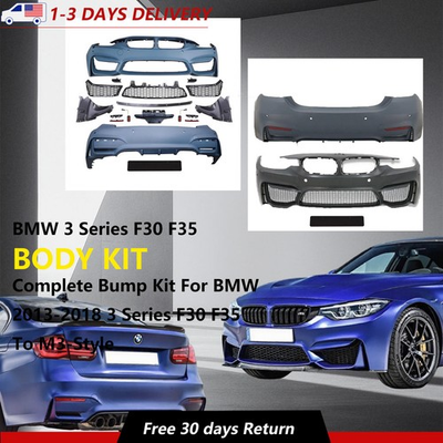 #ad Fits 2013 2018 BMW 3 Series F30 F35 330i 320i To M3 Style New Bumper Cover Kit $634.49