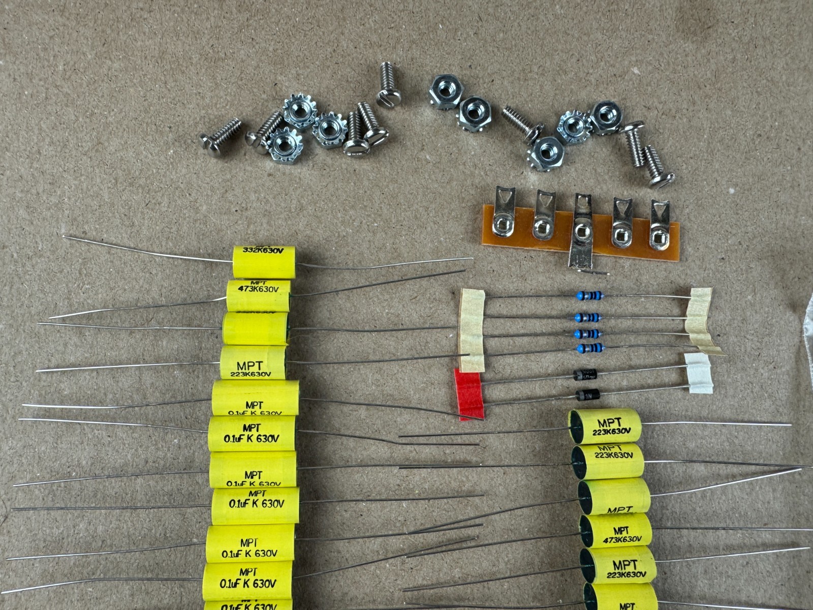 HH Scott LK-72B Complete Recap Kit Amplifier Rebuild Can Caps PECs