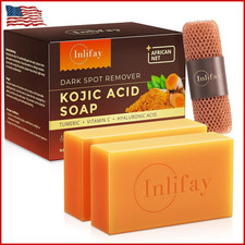Turmeric Soap for Dark Spots Kojic Acid Soap for Women with Hyperpigmentation