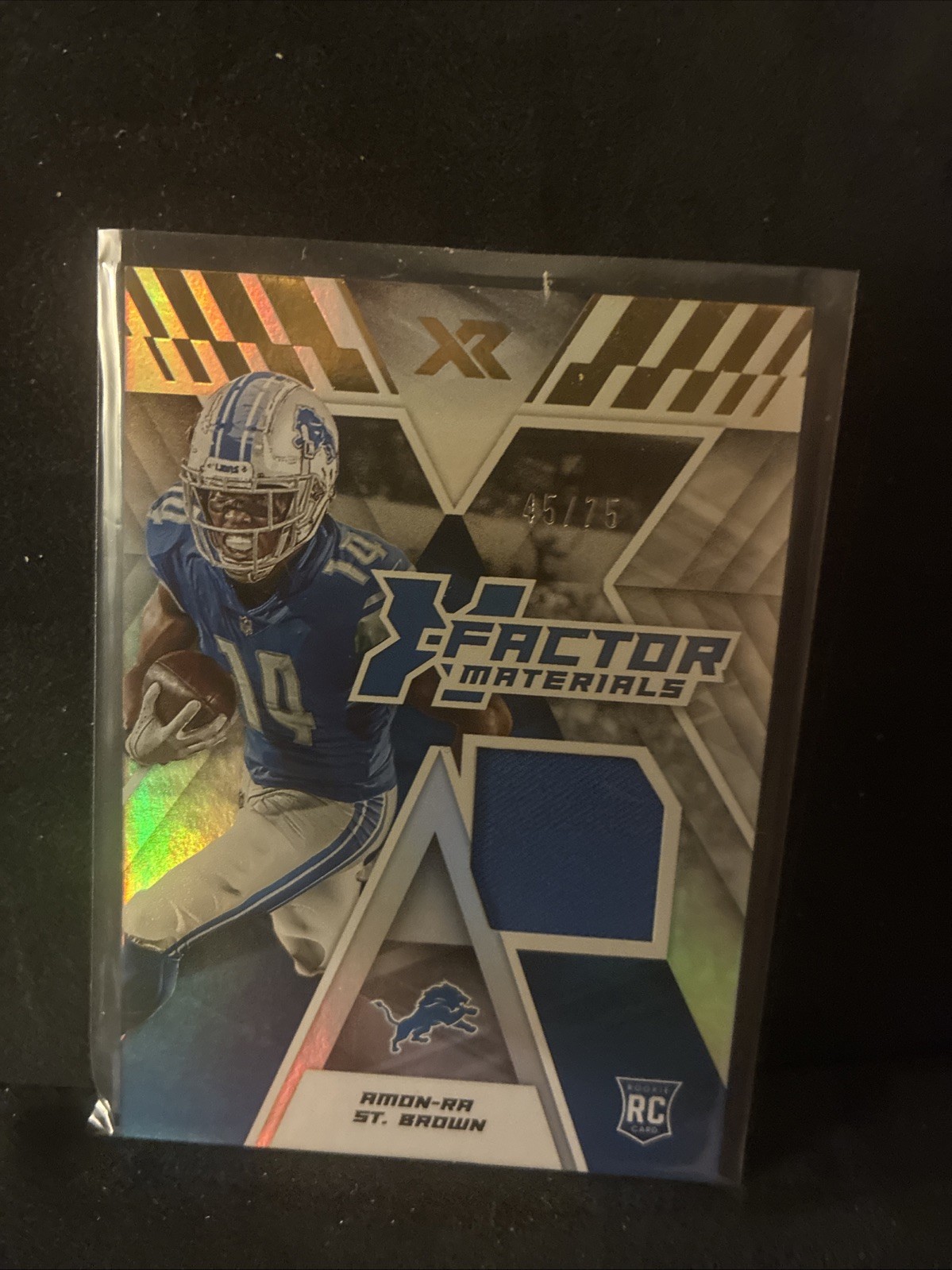 Amon-Ra St. Brown Panini XR X-Factor Materials #ASB Base
