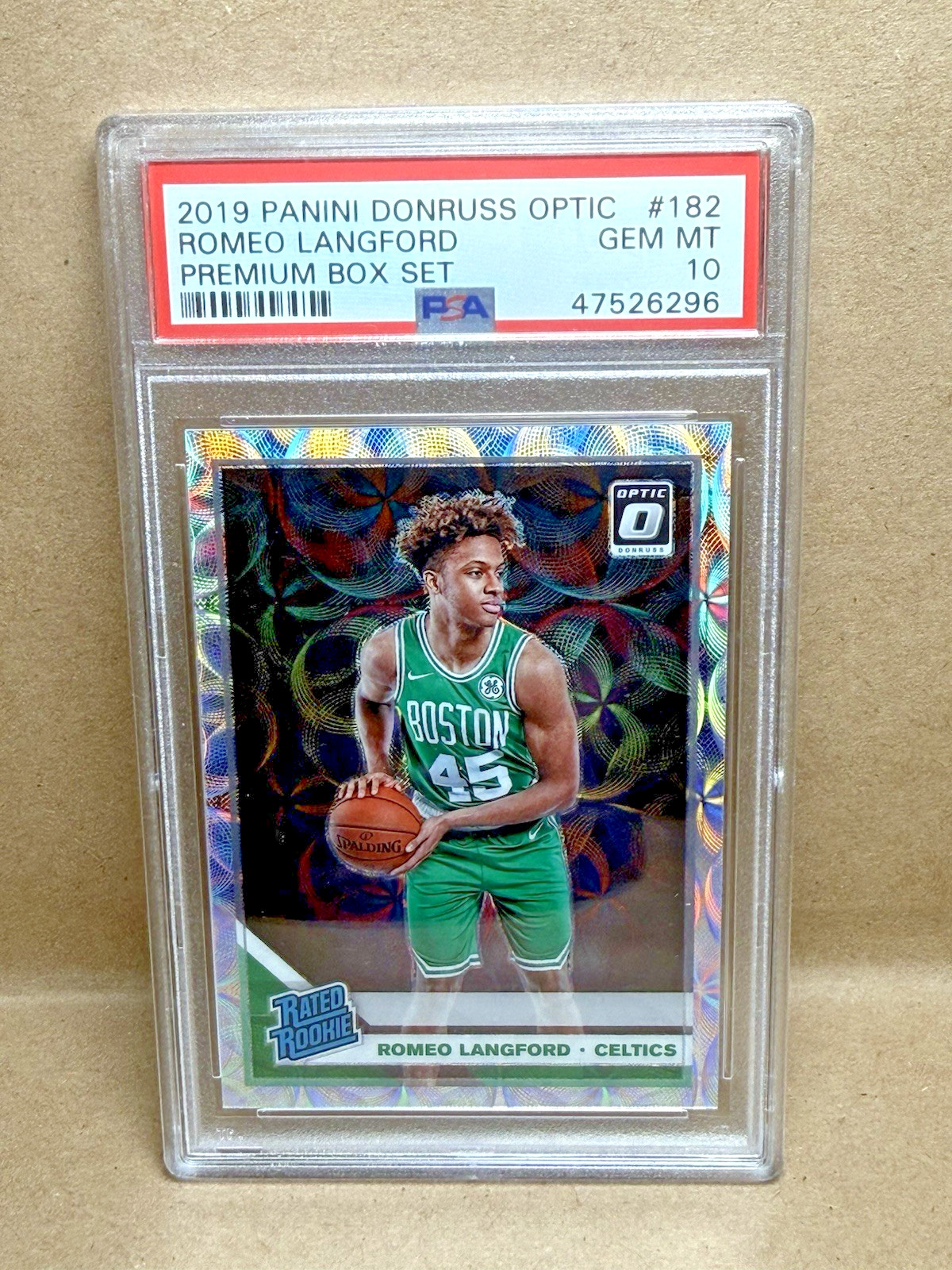 2019 PANINI DONRUSS OPTIC PREMIUM BOX SET #182 ROMEO LANGFORD RC /249 PSA 10