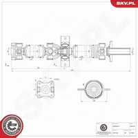 Esen SKV Antriebswelle 76SKV161 FüR Mitsubishi L200 Triton KA4T 4WD KB4T