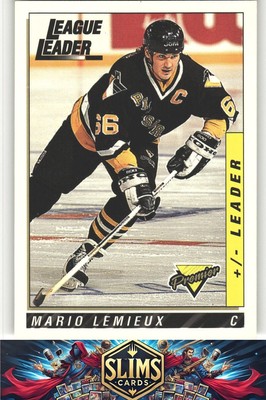 Mario Lemieux - 1993 Topps - Pittsburgh Penguins - - #37 - Near Mint or Better