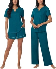 NEW Carole Hochman Women's S Midnight 3-Piece Pajama Set
