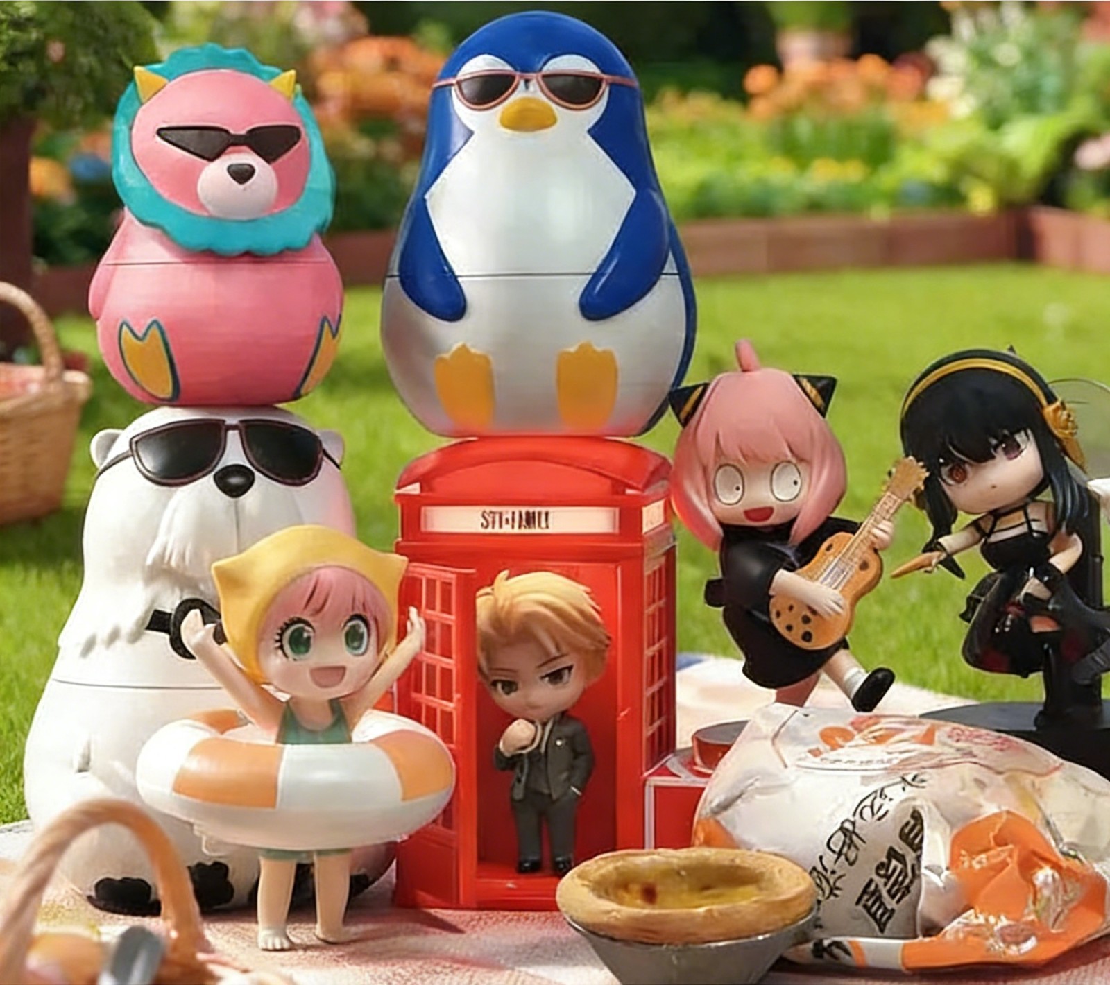 Spy x Family X KFC colaboración, ¡juego completo de 5 figuras! Anya Yor Loid Bond
