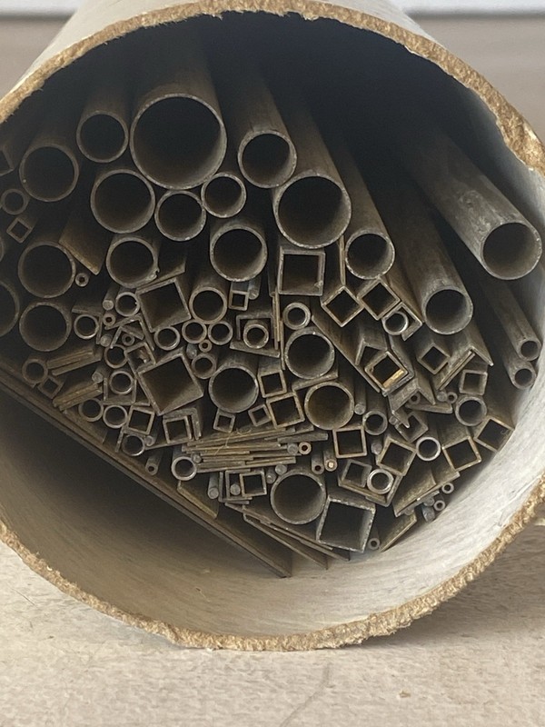 Brass Tubing Assortment Lot Crafts, Model Railroad, Steam Punk, Hobbies 4.7 Lbs